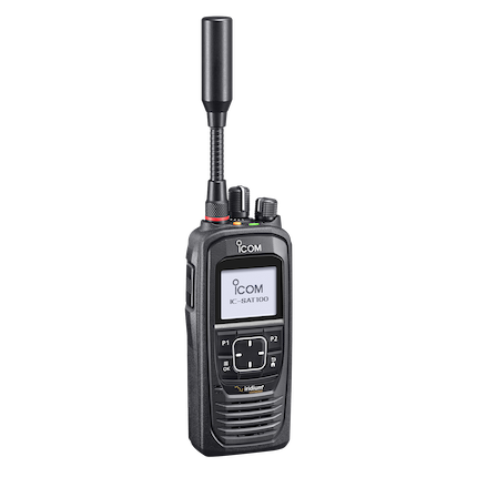The ICOM IC-Sat100 PTT is ideal for emergency situations, with latency of less than 0.5 of a second