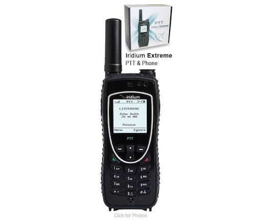 The Iridium Extreme 9575 PTT handset phone is Iridium's top-of-the-line push-to-talk satellite phone