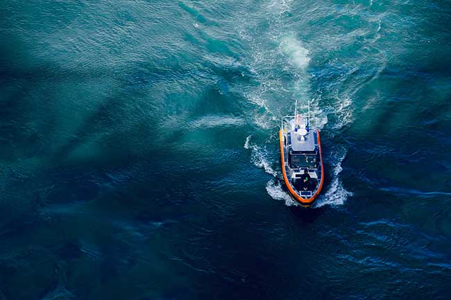Boat-in-open-ocean