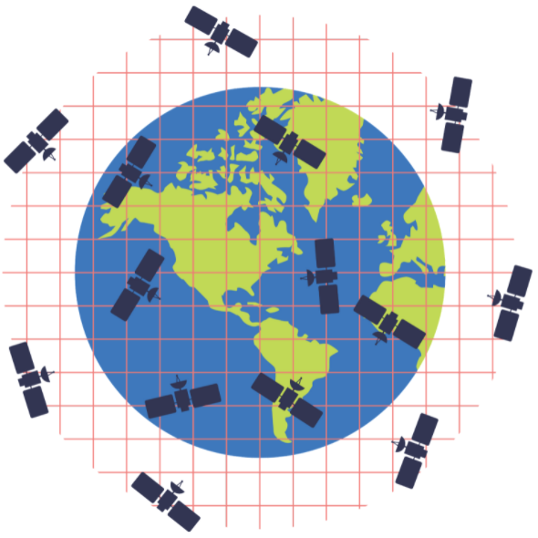Iridium Satellite Map