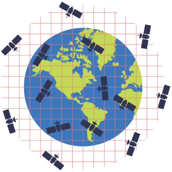 Iridium Satellite Map
