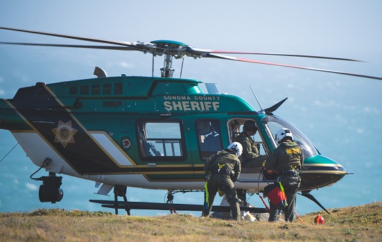 FR US rescue helicopter California