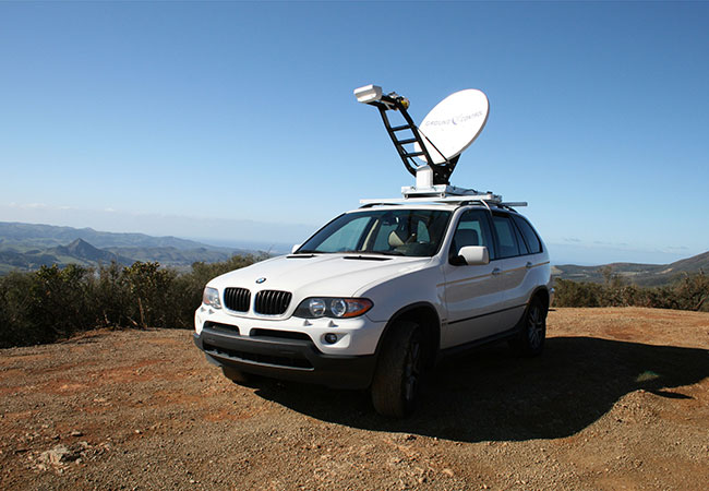 Toughsat Flyaway on a 4X4 Vehicle