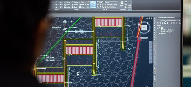 Engineering blueprint of weir