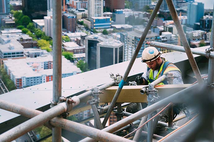 Lone Construction Worker