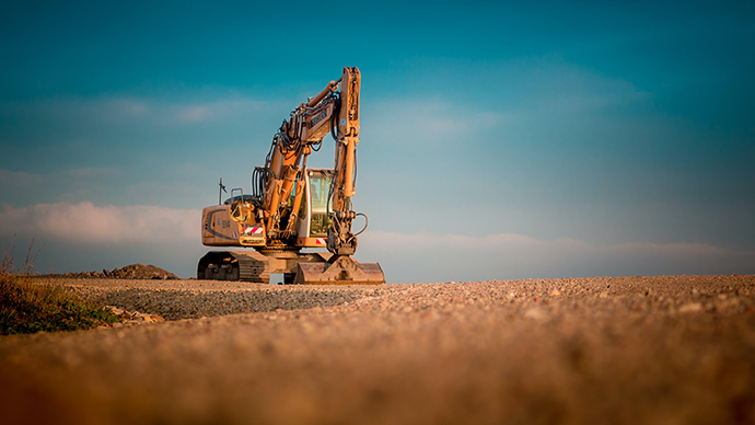 Unattended construction machinery