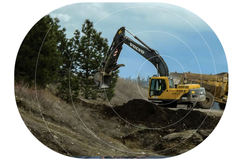 Photo of heavy machinery in use