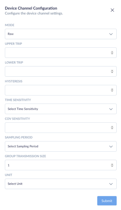 Device Channel Configuration