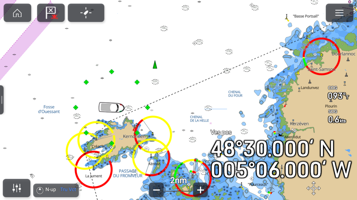 APNT position compared to GNSS position