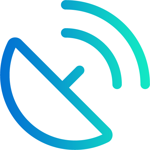Satellite Dish Icon Gradient Tint