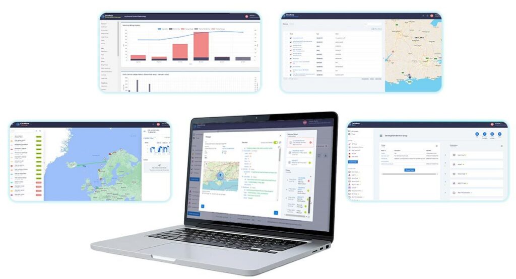 Cloudloop Overview Laptop and screens