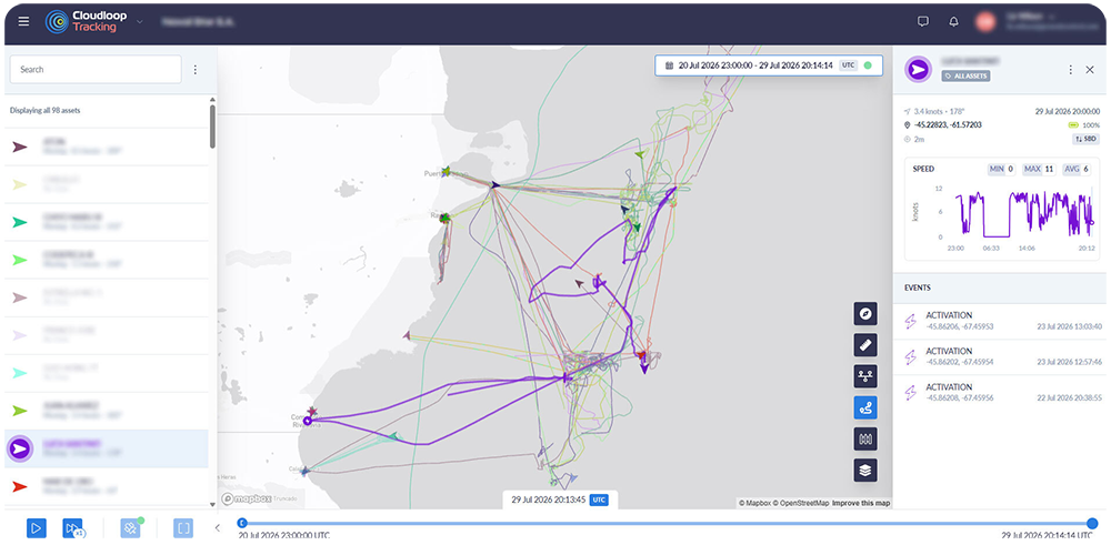 Cloudloop Tracking Maritime Screenshot