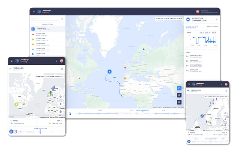 Cloudloop Tracking Screenshots