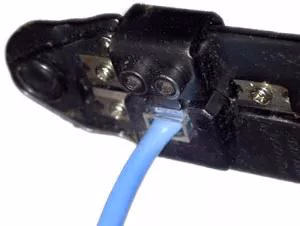 Crimping ethernet cables