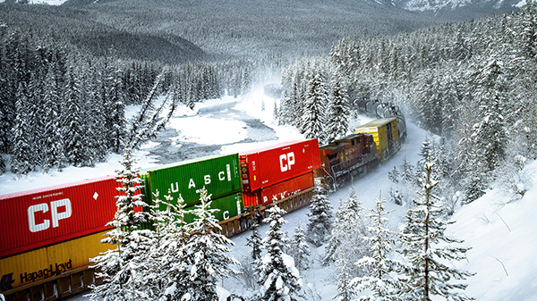 Rail Freight in snowy conditions