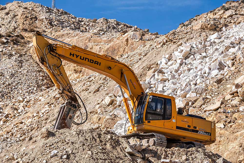 Image of heavy machinery in remote location