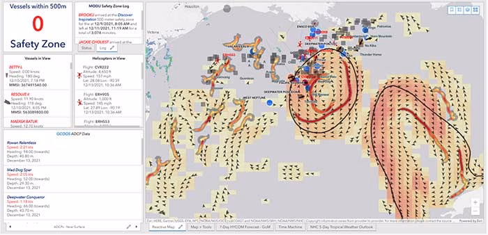 Map of 40Geo Data Buoy Trajectory