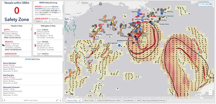 Map of 40Geo Data Buoy Trajectory