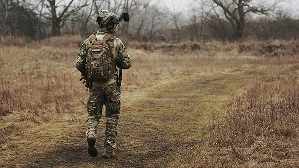 Soldier in remote location