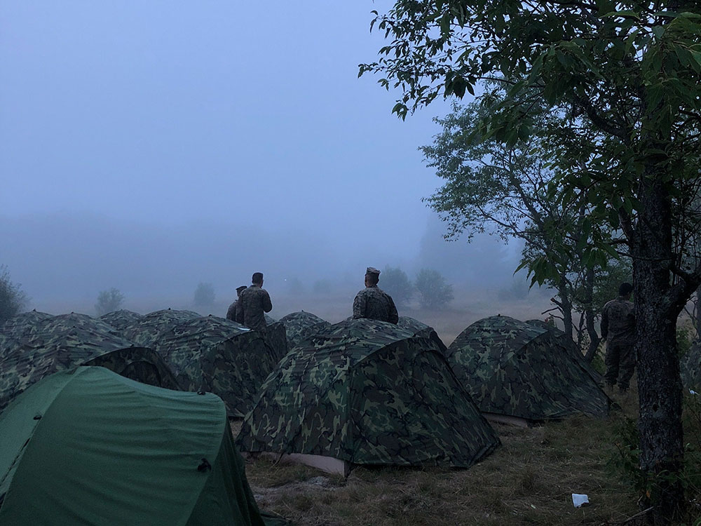 Soldiers-in-a-camp