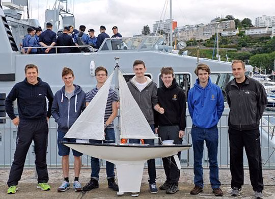 Epsom College Team with Vessel
