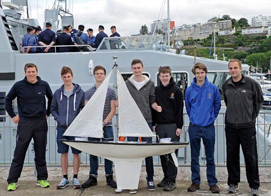 Epsom College Team with Vessel