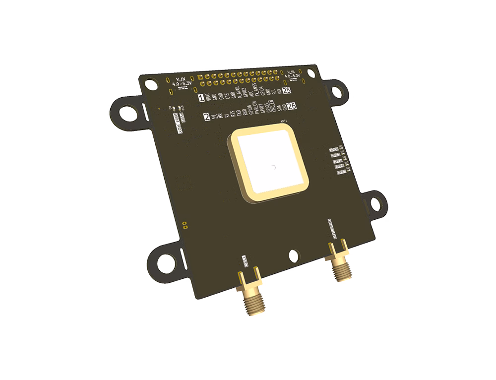 RockBLOCK 9604 Render showing patch antenna