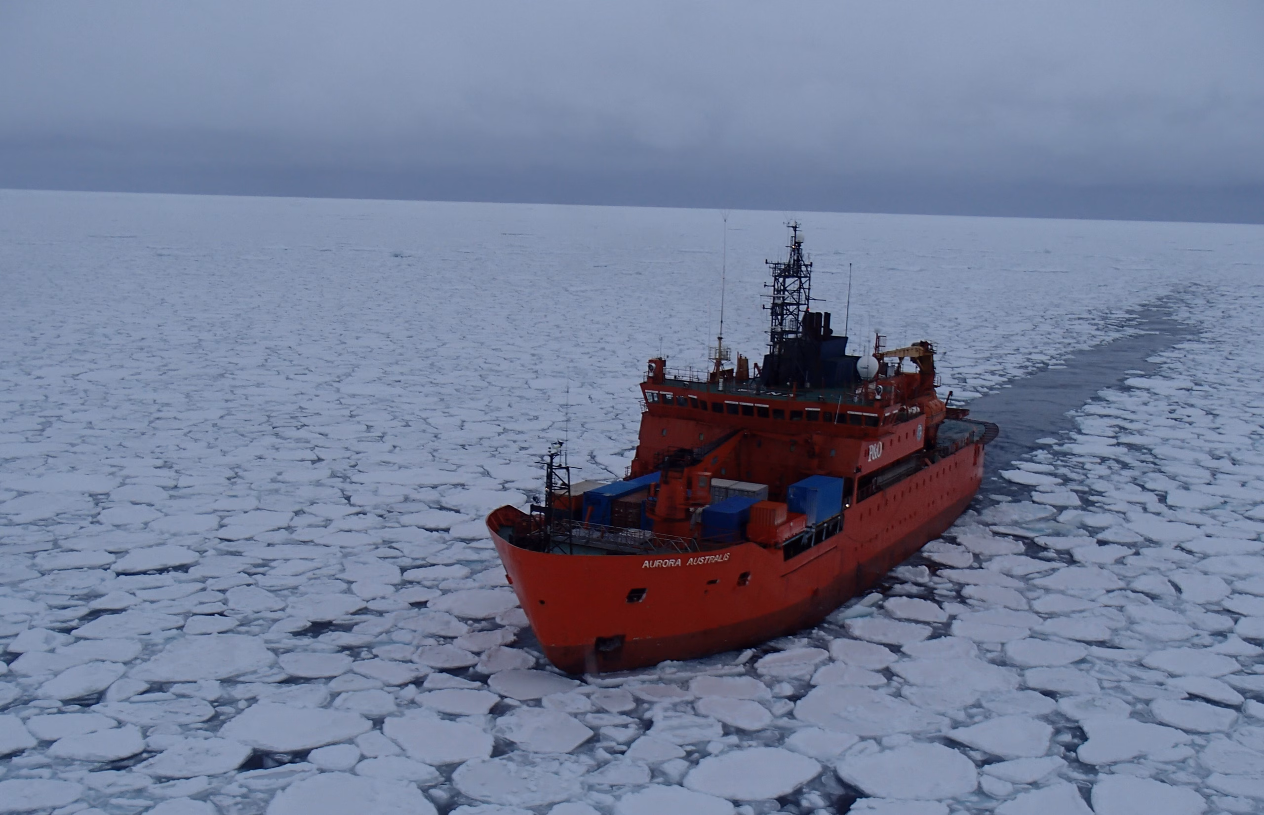 WII6 Wave Buoys Deployed from Icebreaker